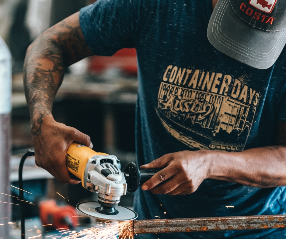 Man Sanding Down & Restoring Man Sanding Down & Restoring