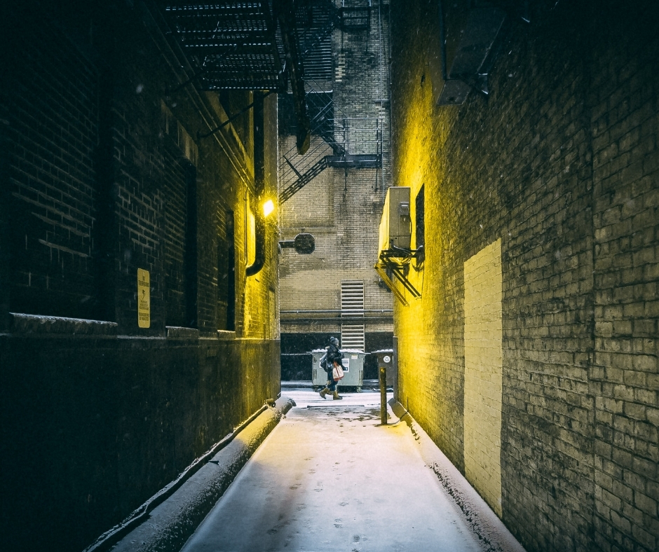 Snowy Alley Way Snowy Alley Way