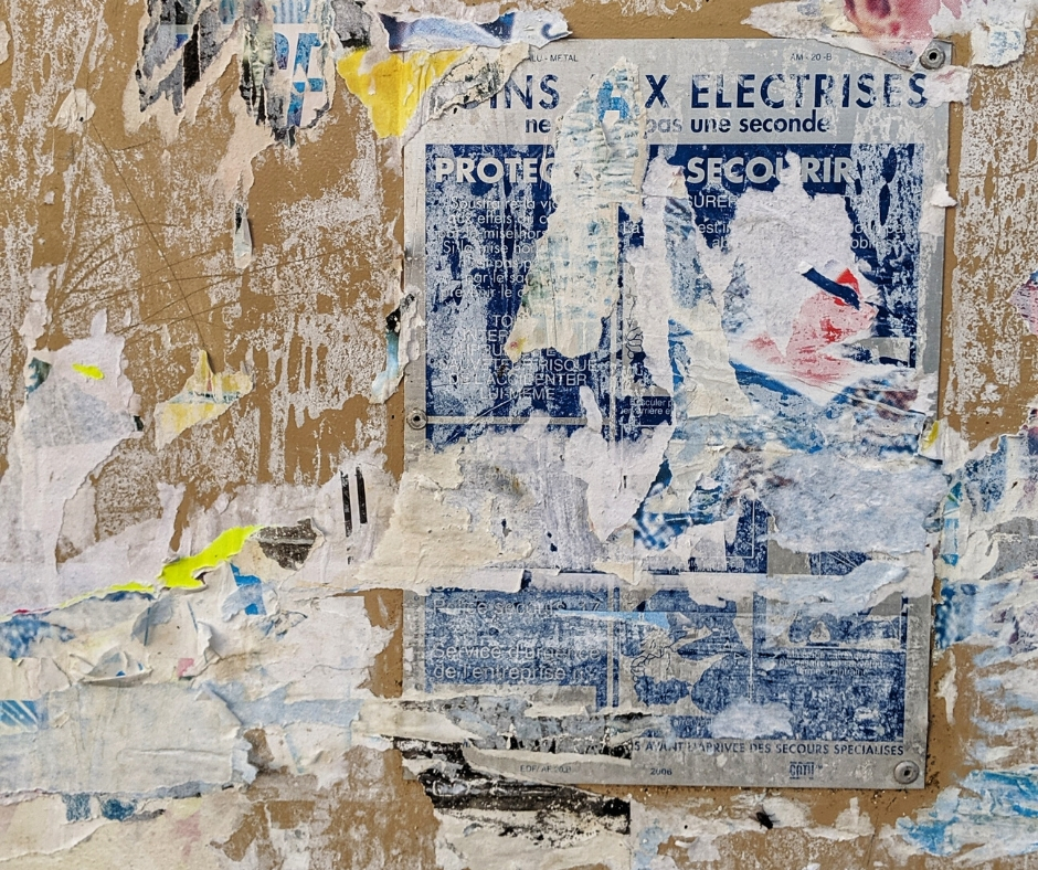 Distressed And Old Signs Peeling Away Distressed And Old Signs Peeling Away