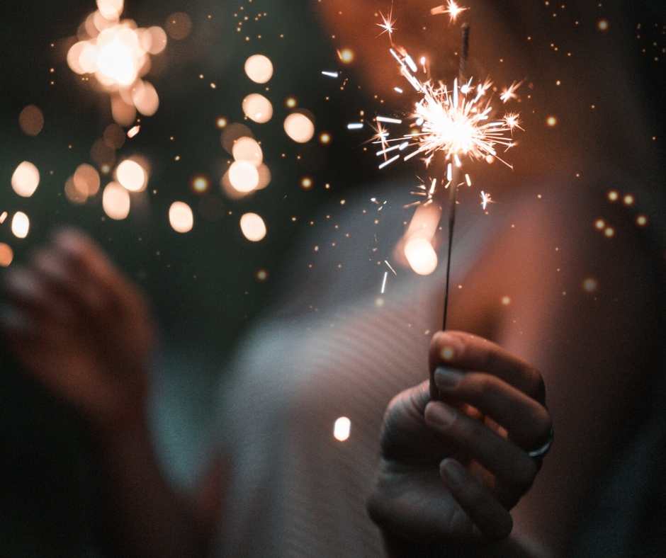 Nighttime Someone Holding A Sparkler Nighttime Someone Holding A Sparkler
