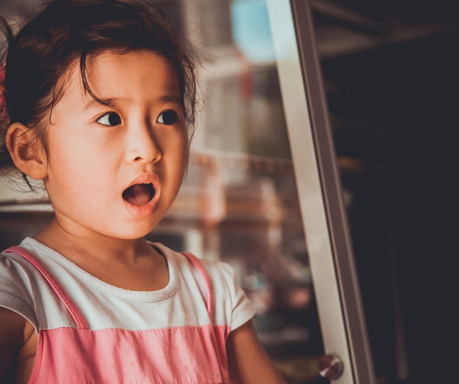 Child With Mouth Agape Child With Mouth Agape